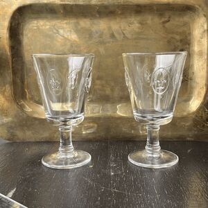 La Rochère Fleur-de-Lis French Wine Glasses Set of 2 - Vintage-Inspired